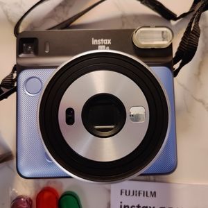 FUJIFILM INSTAX SQUARE SQ6 INSTANT FILM CAMERA BLUE WITH 3 FILMS